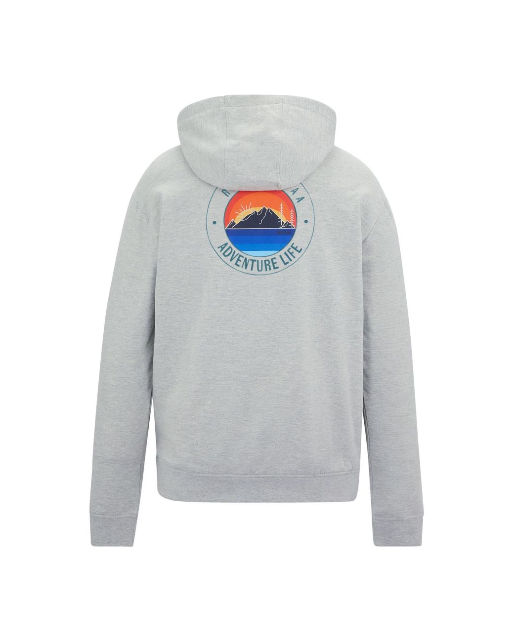 Regatta Gray Cline Back Print Hoodie Marl/Mediterranea) for men