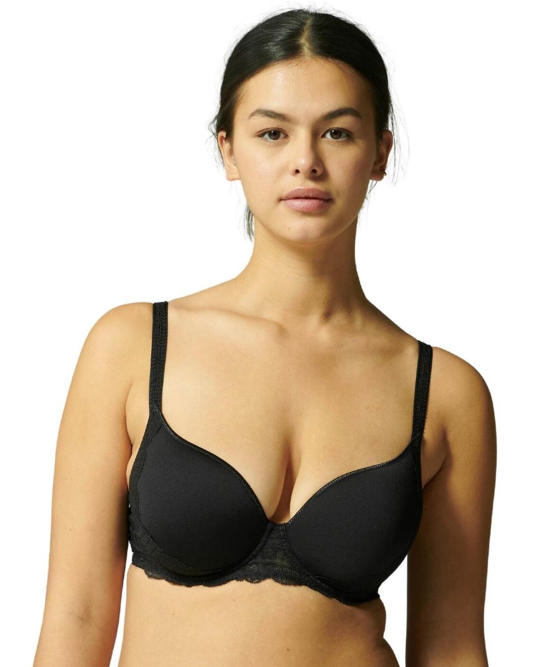 Simone Perele Black Reve Plunge Spacer Bra