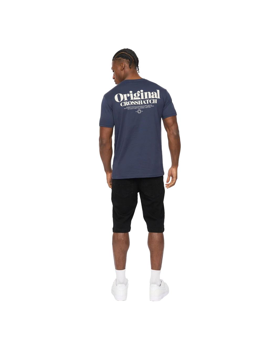 Crosshatch Blue Simtanks T-Shirt Cotton for men