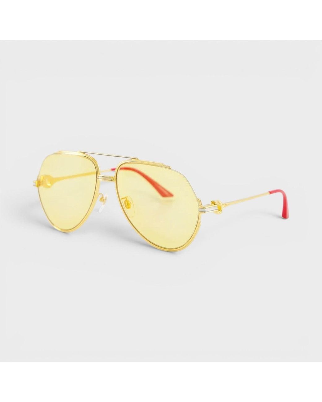 Casablanca Metallic Stainless Steel Aviator Sunglasses for men