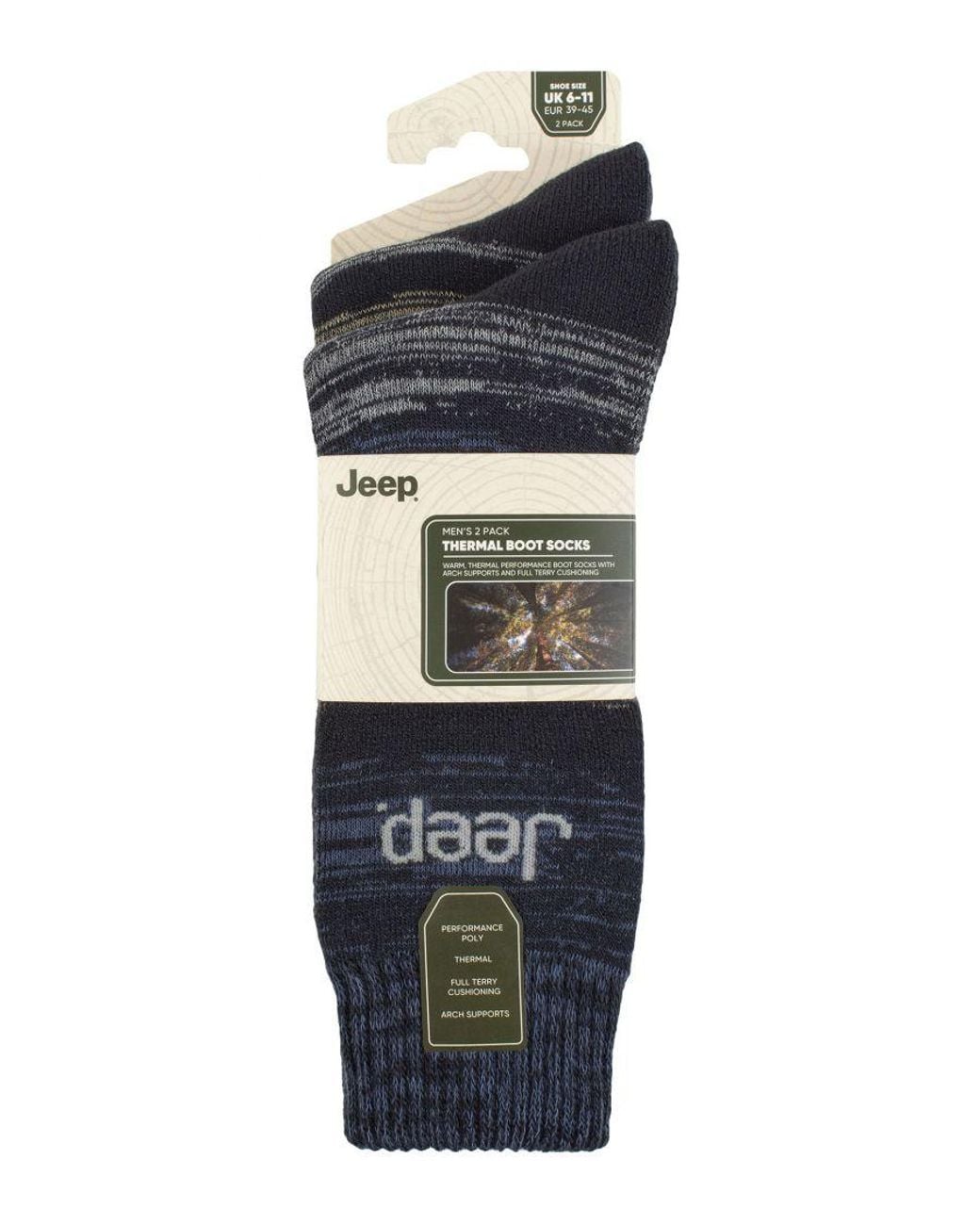 Jeep Blue Thermal Winter Socks for men