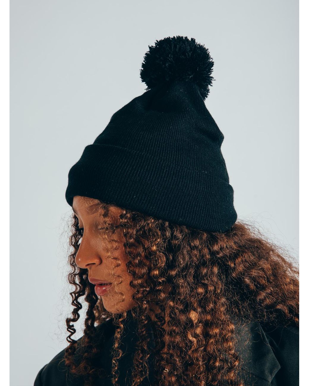 SVNX Blue Pom Pom Knitted Beanie