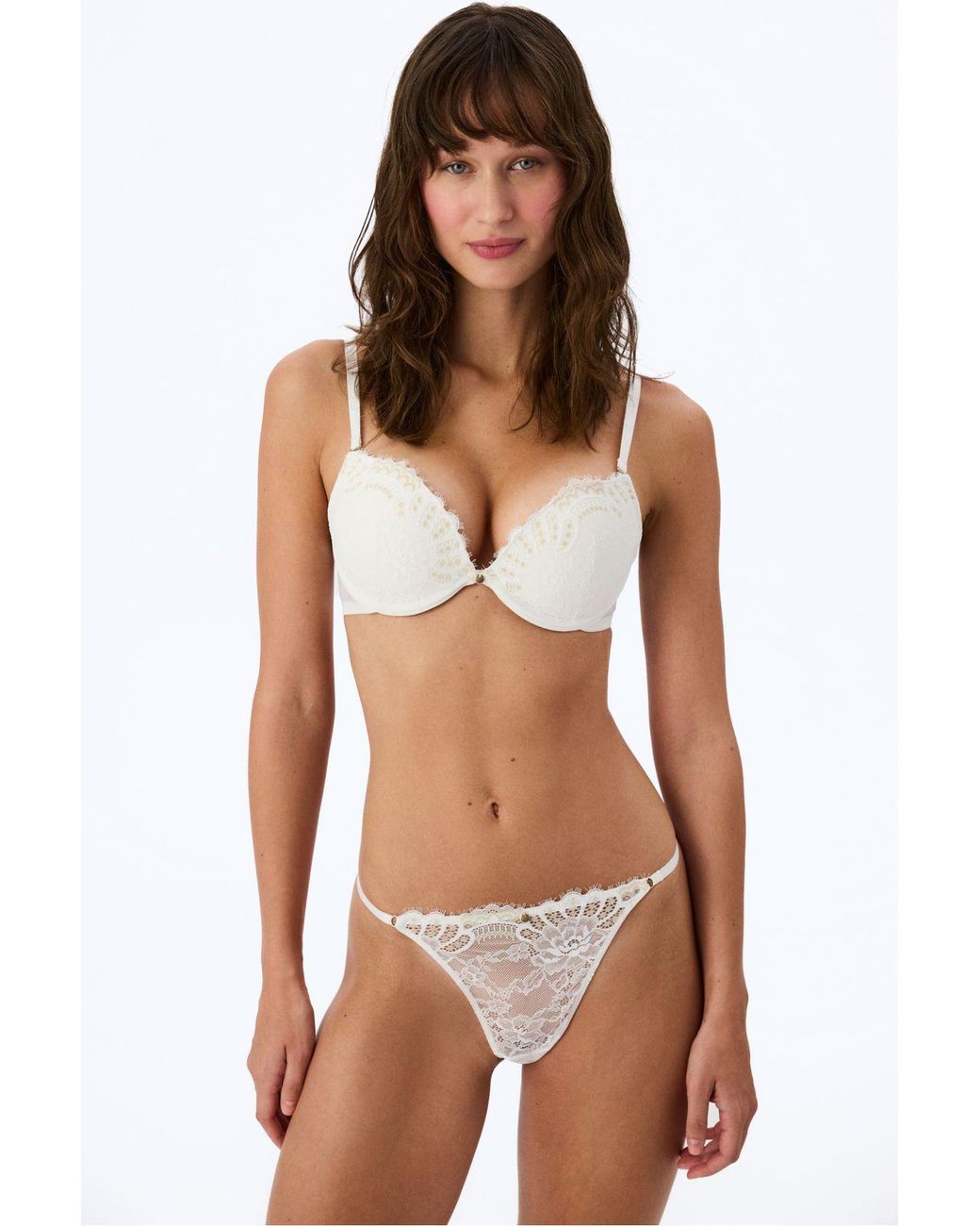Penti White Broken Super Push Up Bra