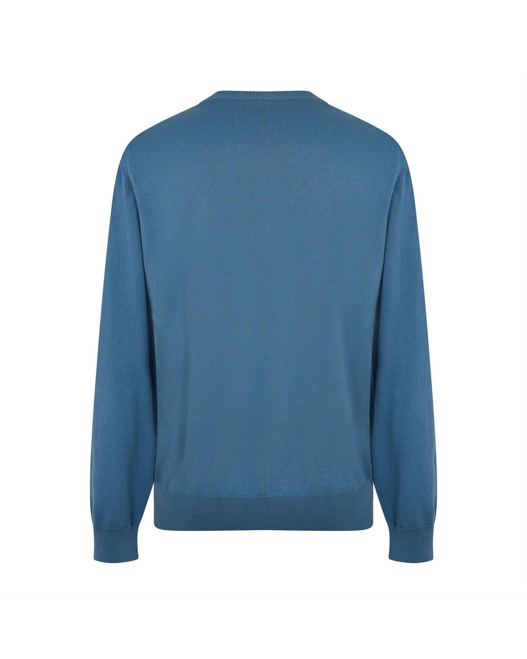 Boss Blue V-Neck Long Sleeve Sweatshirt for men