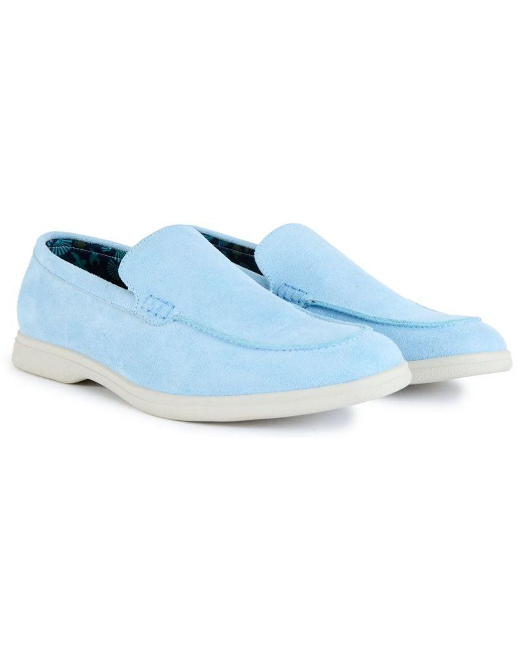V.Gan Blue Cashew Vegan Suede Shoes for men