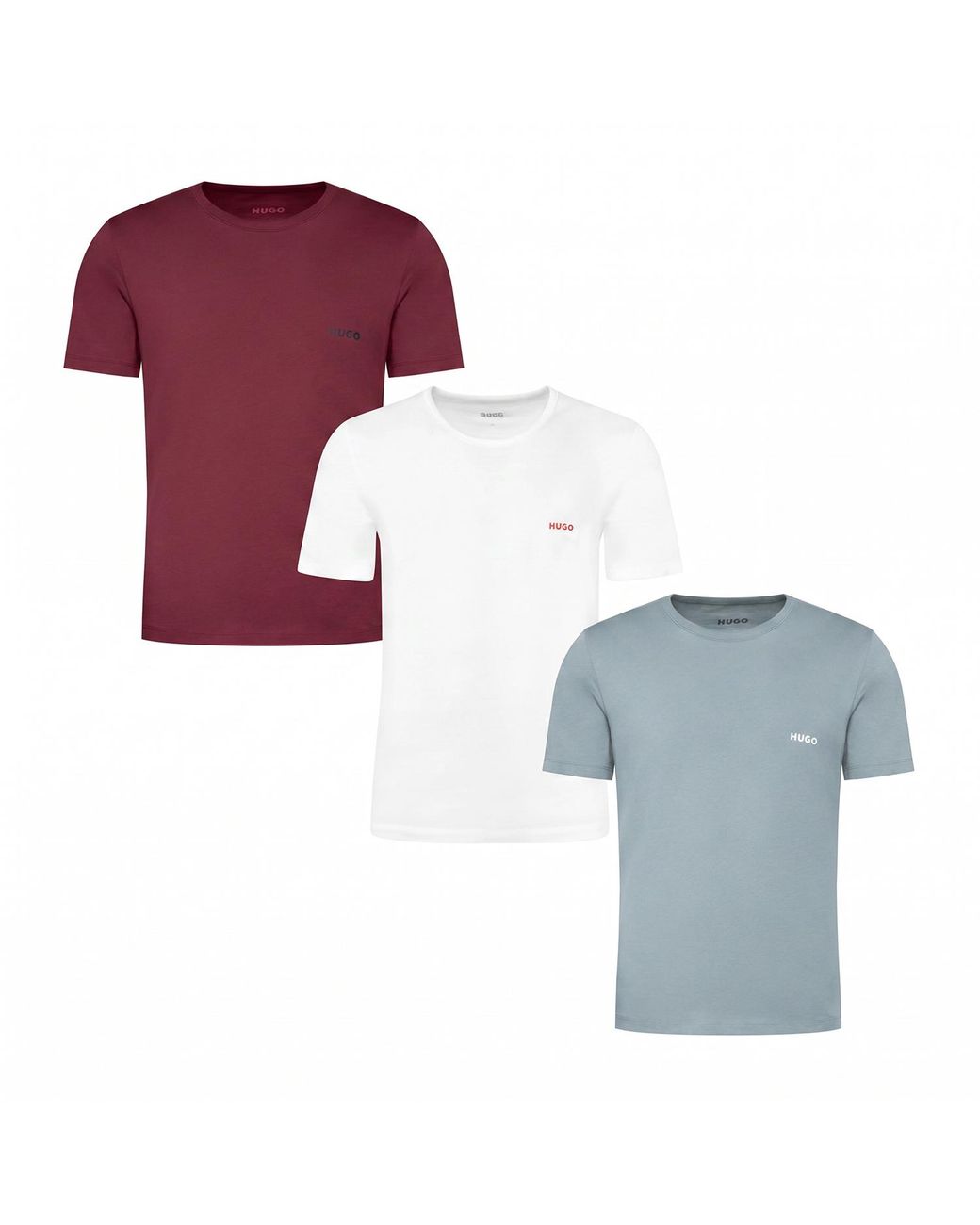 Boss Purple Pack Of 3 Short Sleeve Undershirts 50532811 for men