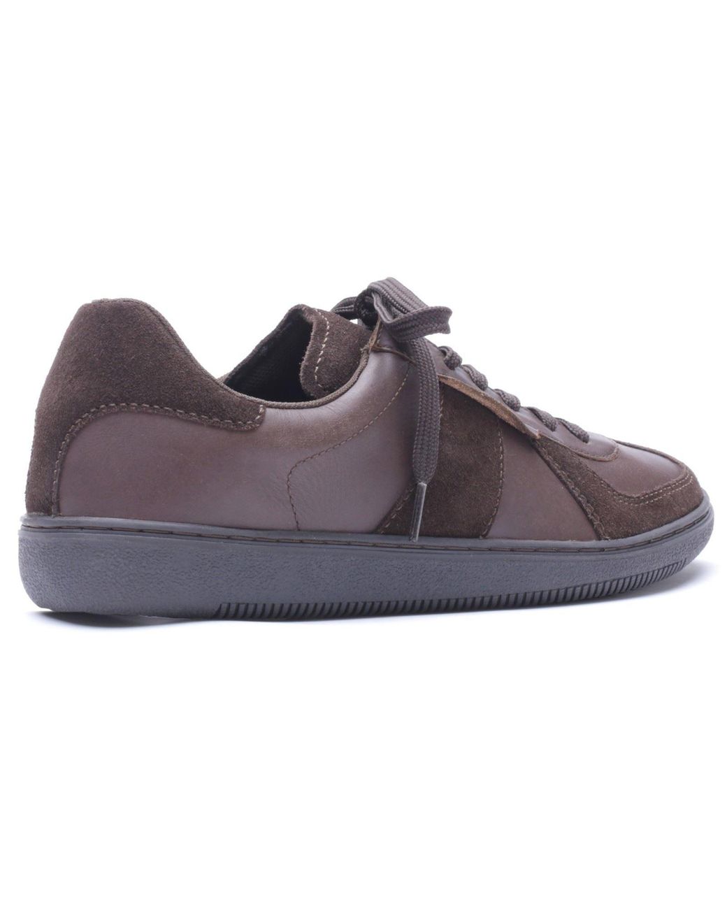 Base London Brown Tommo Leather Trainers for men