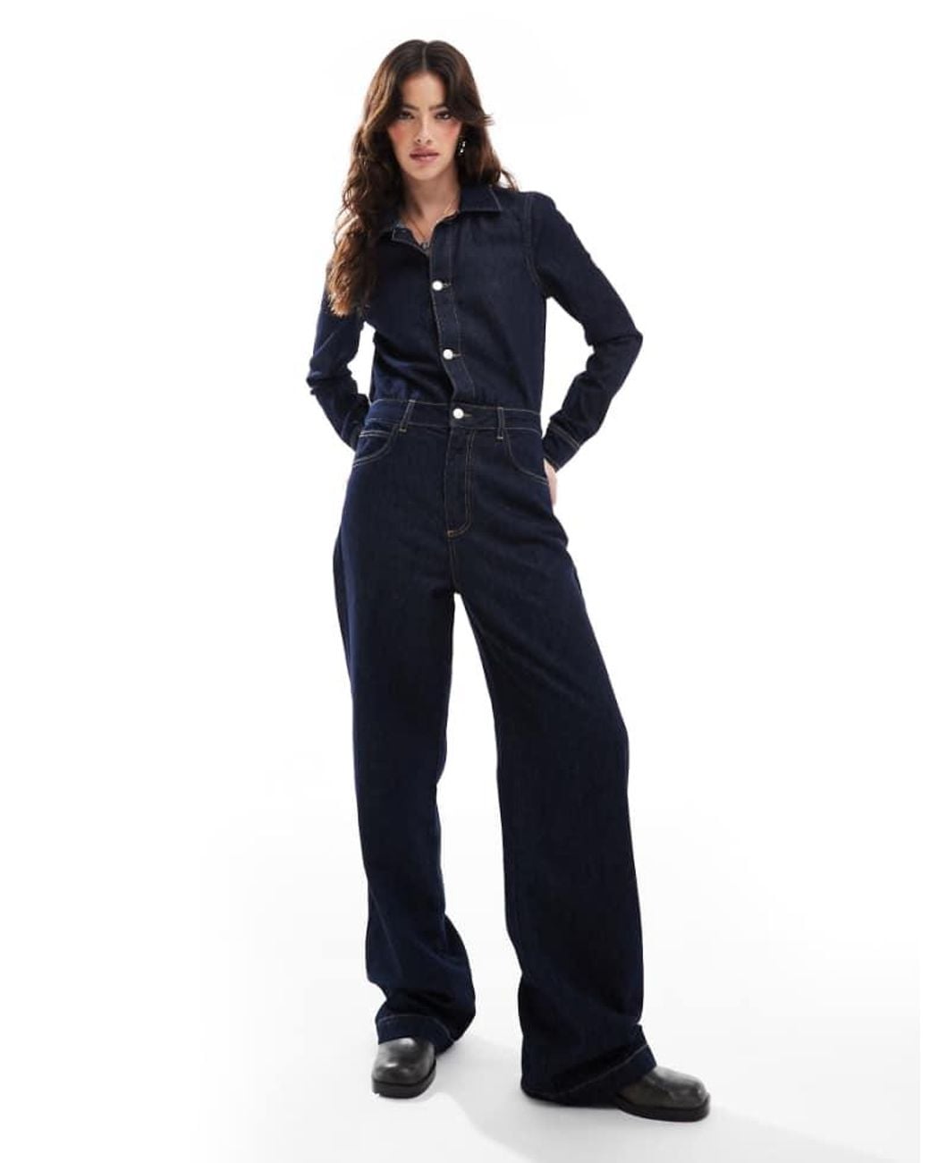 ASOS Blue Denim Jumpsuit