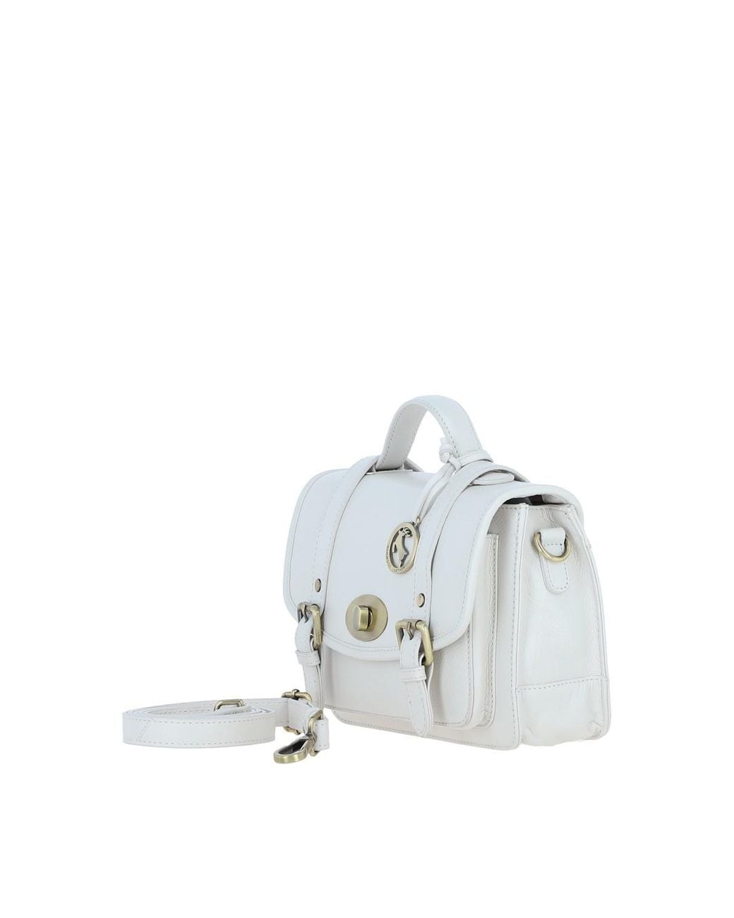 Ashwood Leather White Stylish Real Large Satchel Bag