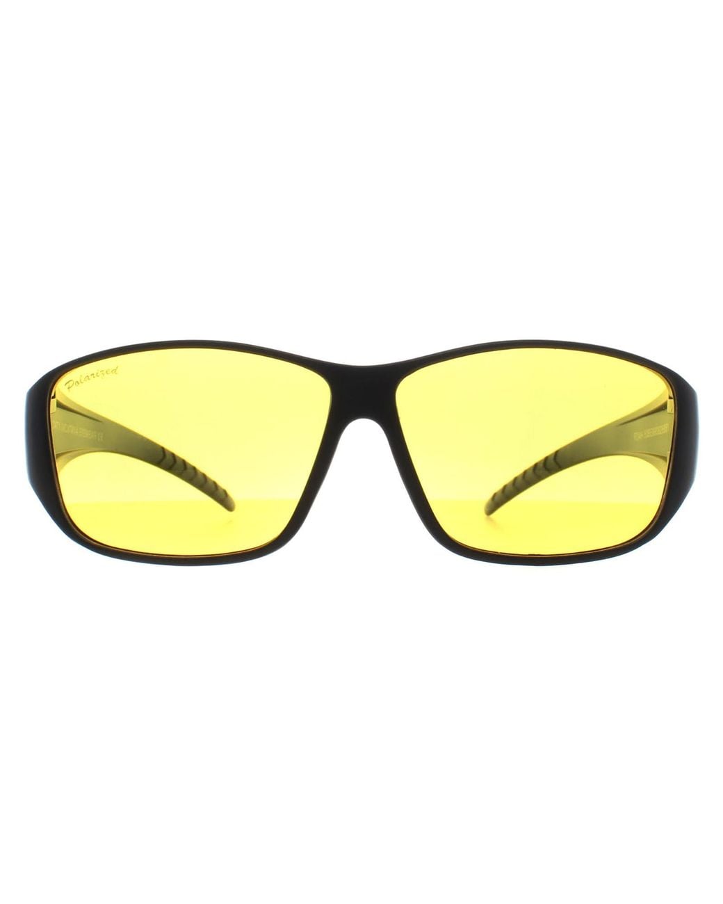 Montana Yellow Rectangle Matte Polarized Fo4 Fit Over Glasses Night Driving Sunglasses