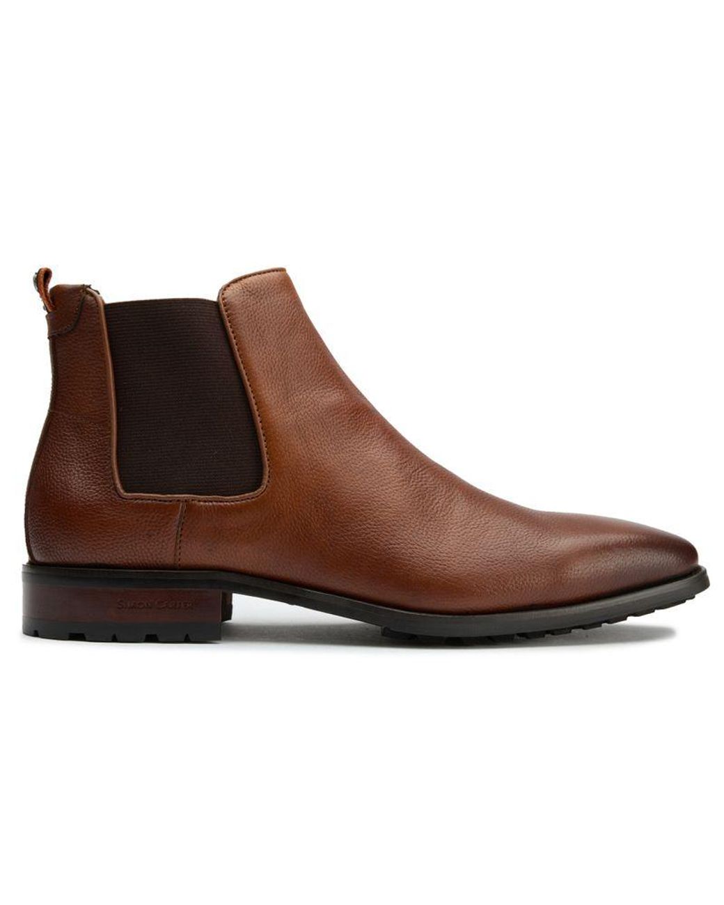 Simon Carter Brown Clover 3 Chelsea Boots for men