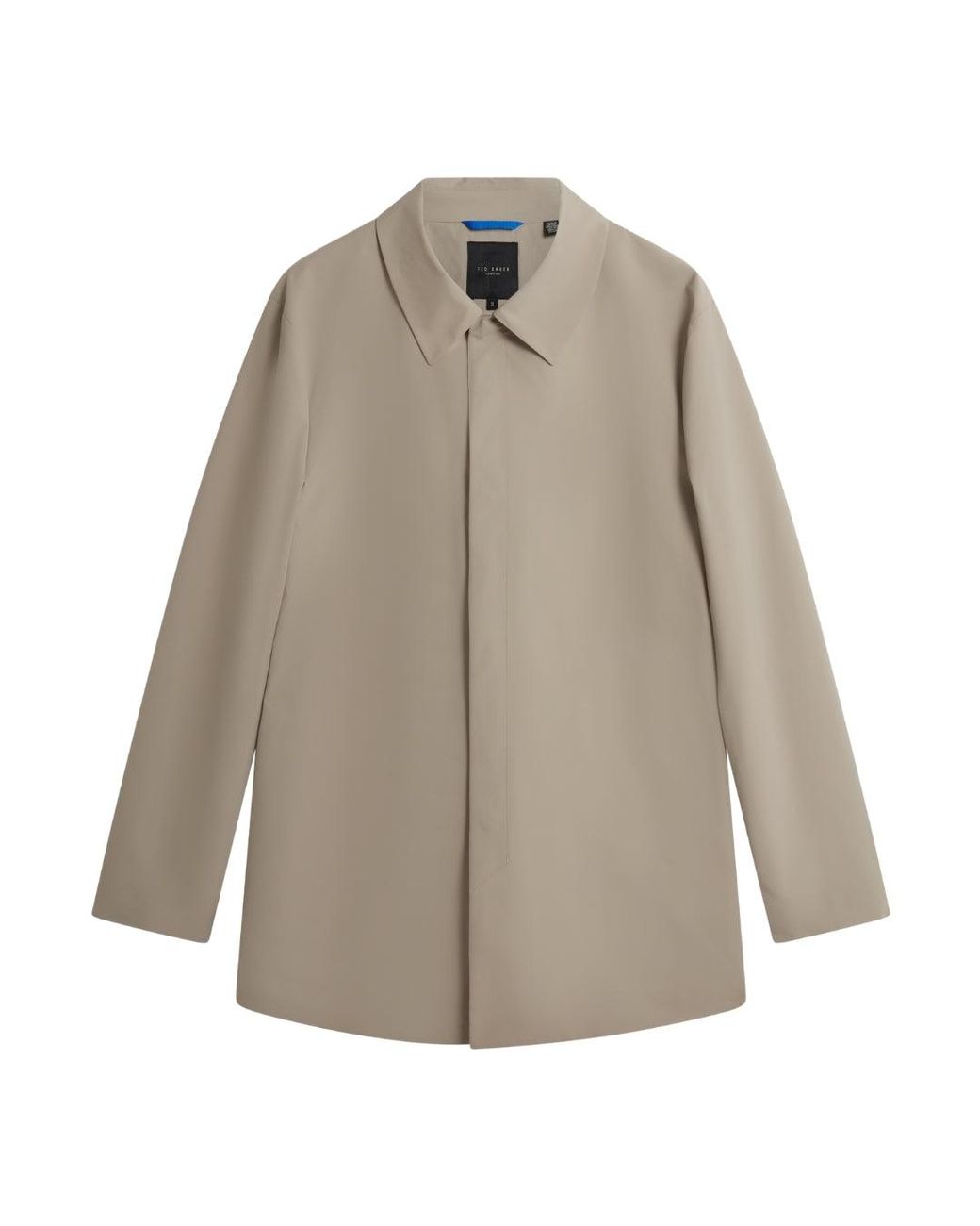 Ted Baker Gray Hummels Smart Nylon Ecru Short Jacket for men