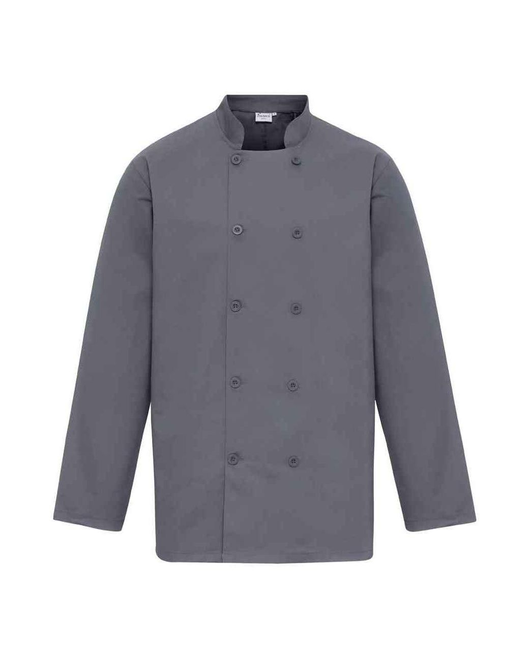 PREMIER Blue Long-Sleeved Chef Jacket (Steel) for men