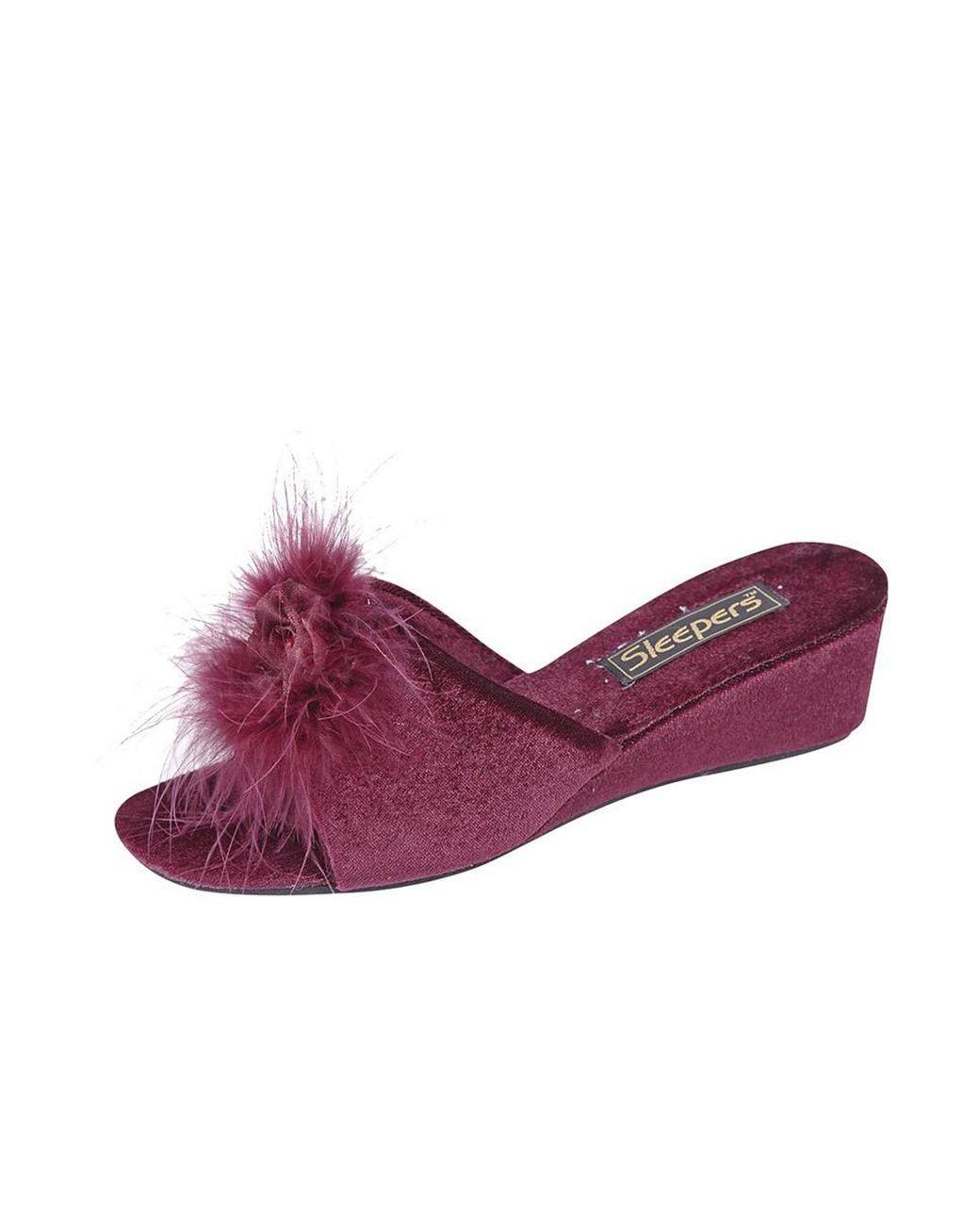 Sleeper Purple Anne Fluffy Boa Slippers