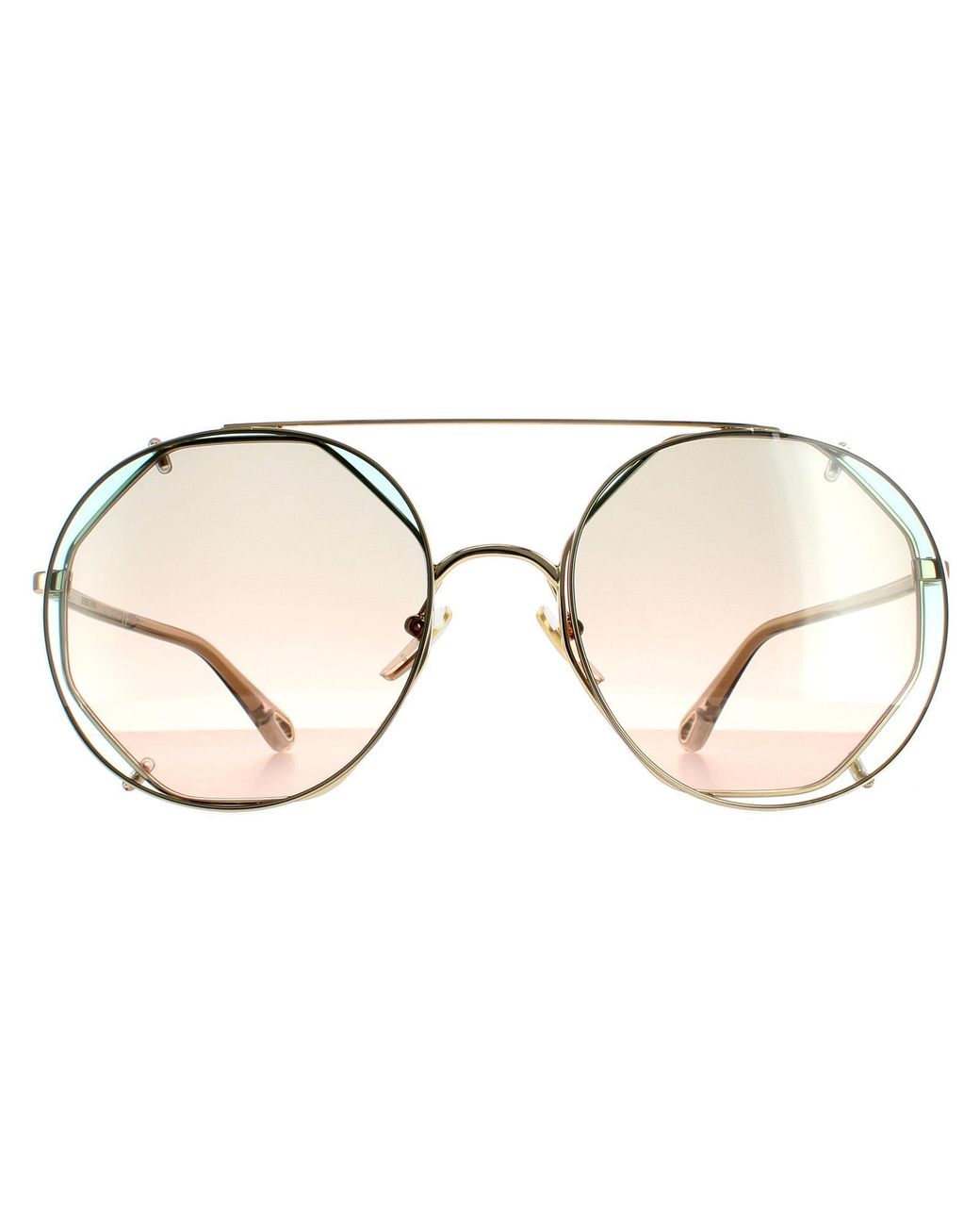 Chloé Brown Chloé Round Gradient Ch0041S Metal (Archived)
