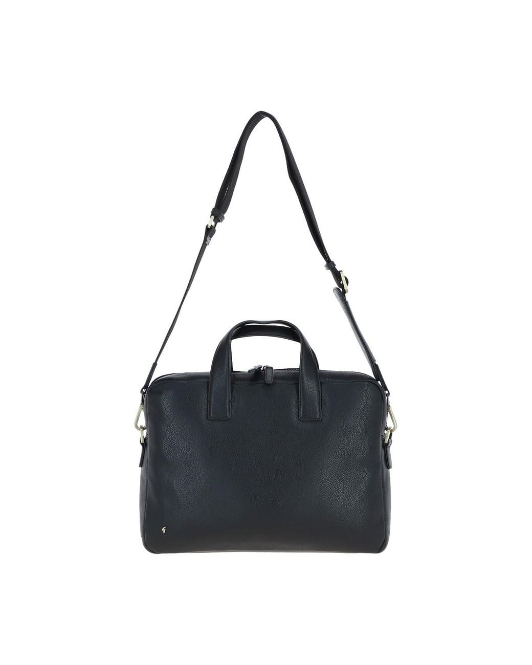 Gabicci Black Real Leather Messenger Bag for men