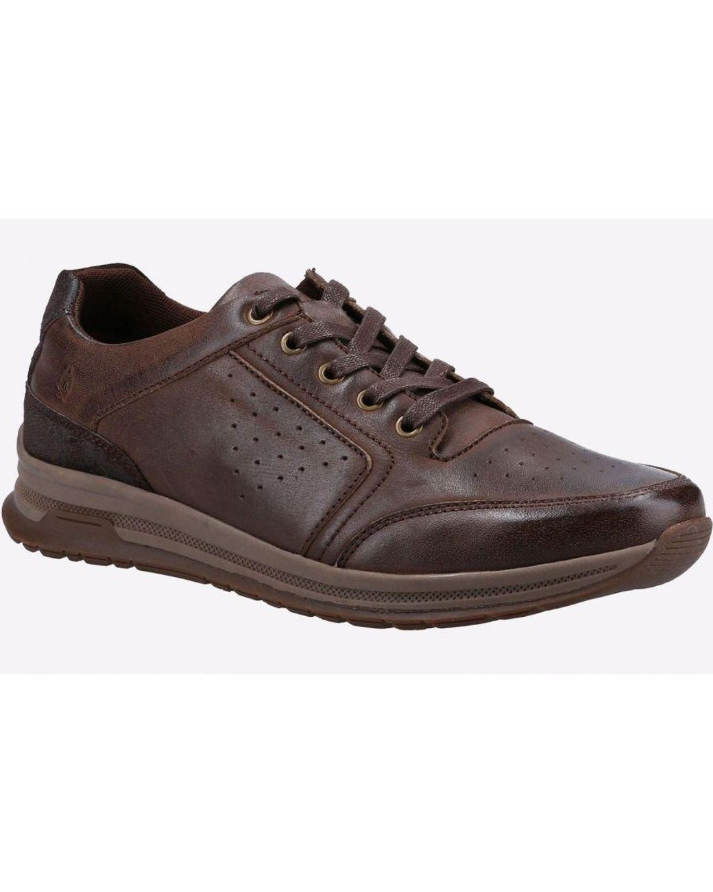 Hush Puppies Brown Joseph Memory Foam Shoes for men