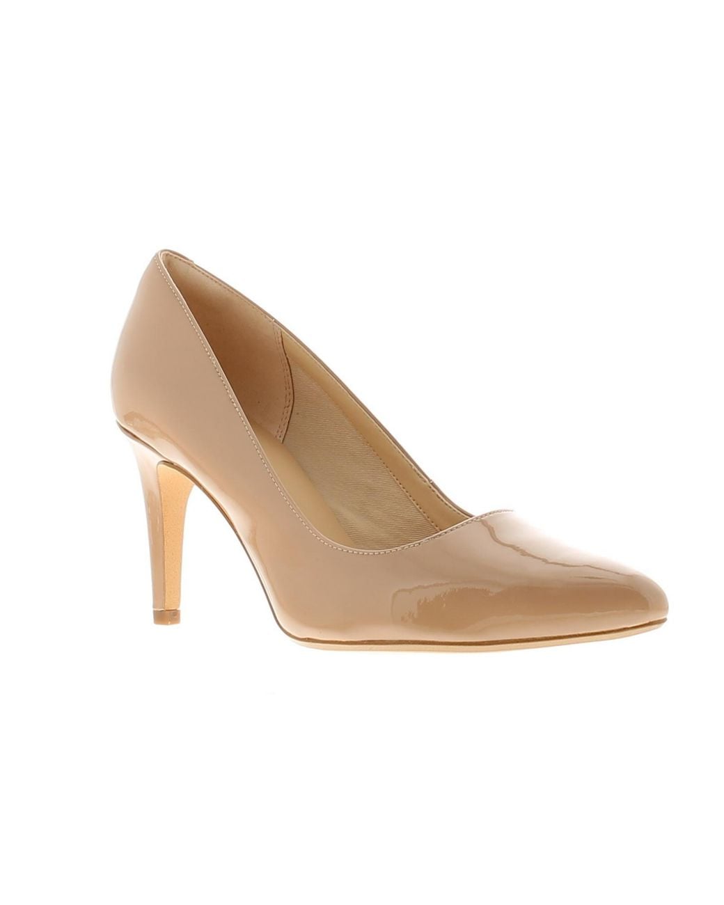 Clarks Black Laina Rae Leather Ladies Heels Court Shoes