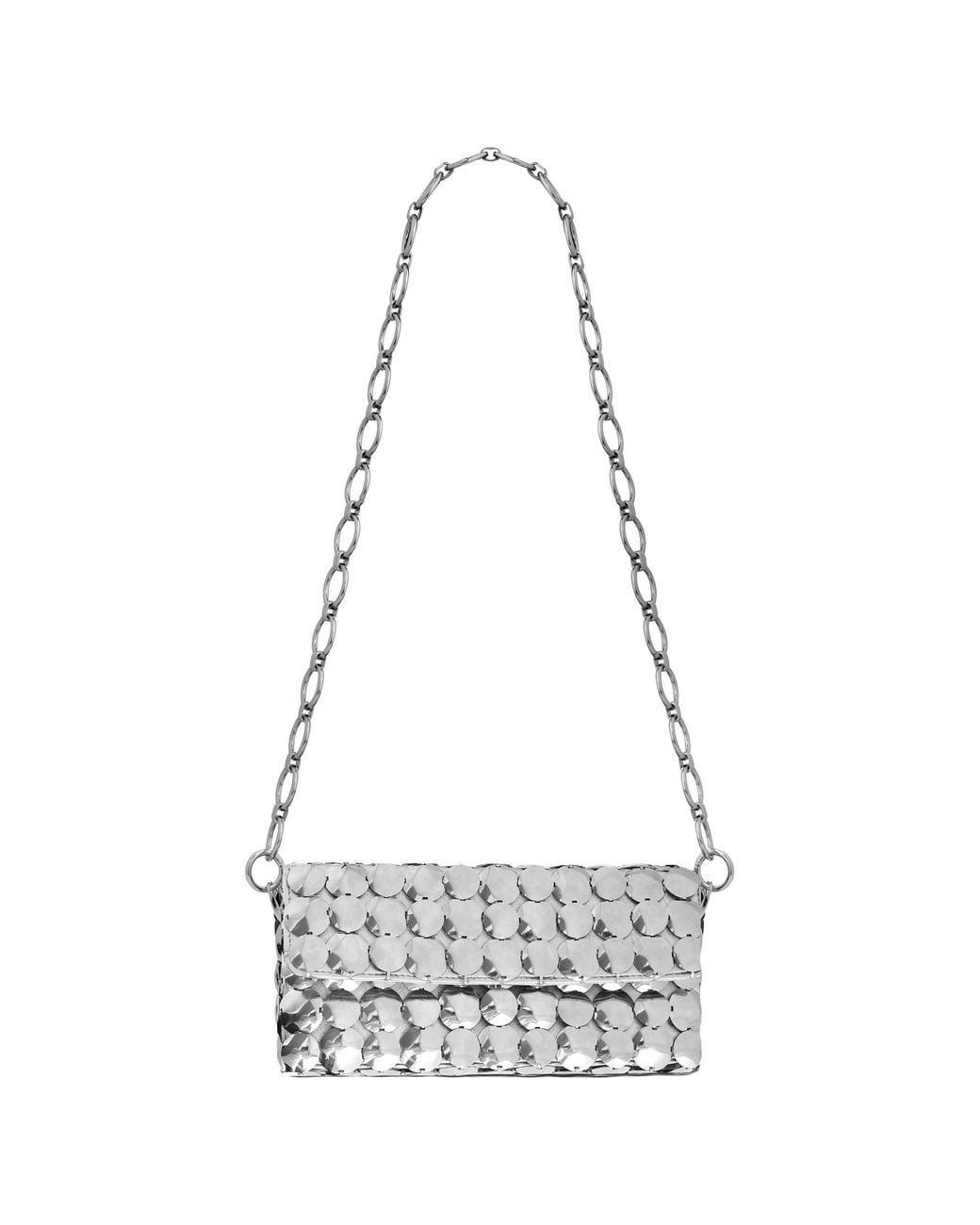 Rabanne Metallic Quilted Bag Metal