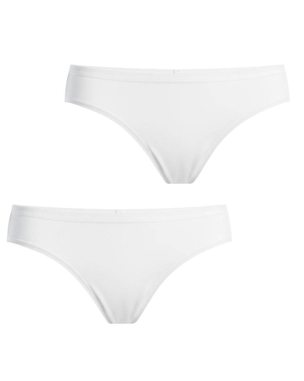 Q En White Pack Of 2 Micromodal Bikini Briefs For Q107