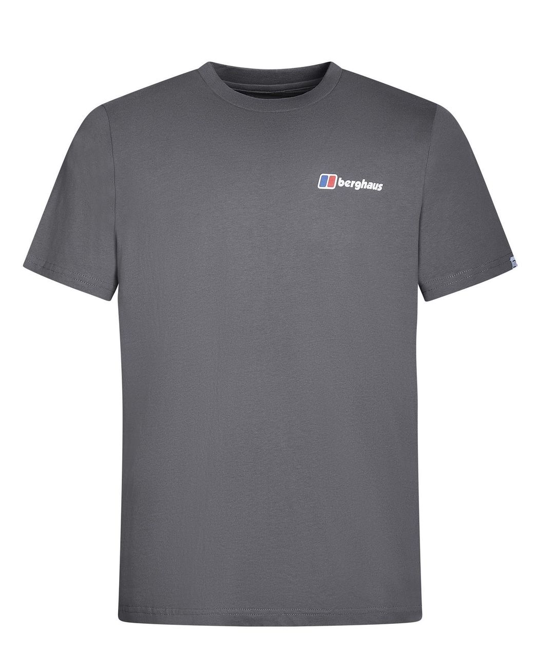 Berghaus Gray Short Sleeve Pinnacle Tee Cotton for men