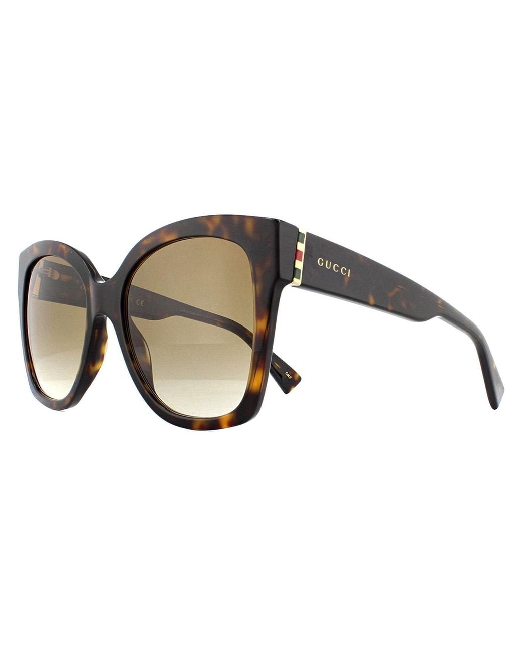 Gucci Brown Sunglasses Gg0459S 002 Havana Gradient