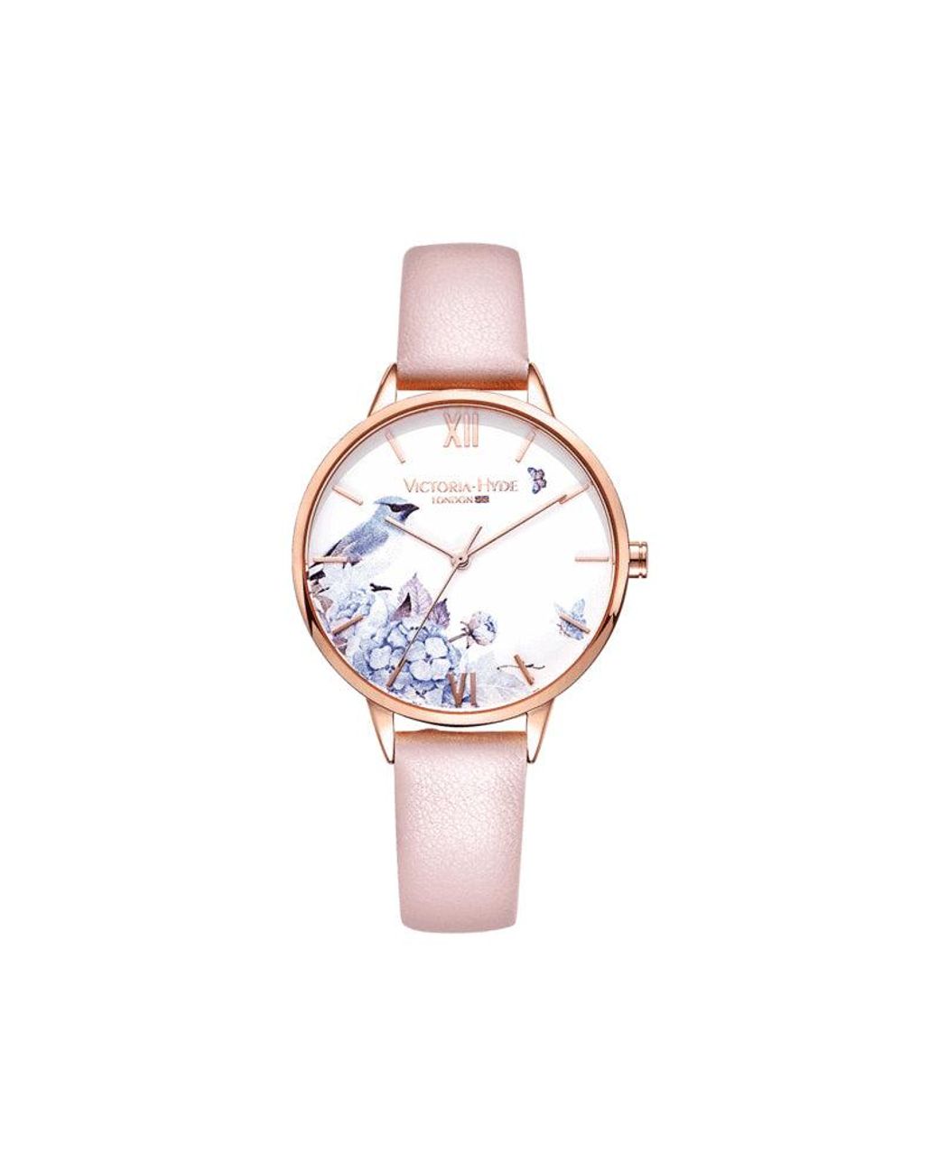 Victoria Hyde London Pink Watch Park Flower, Stainless Steel
