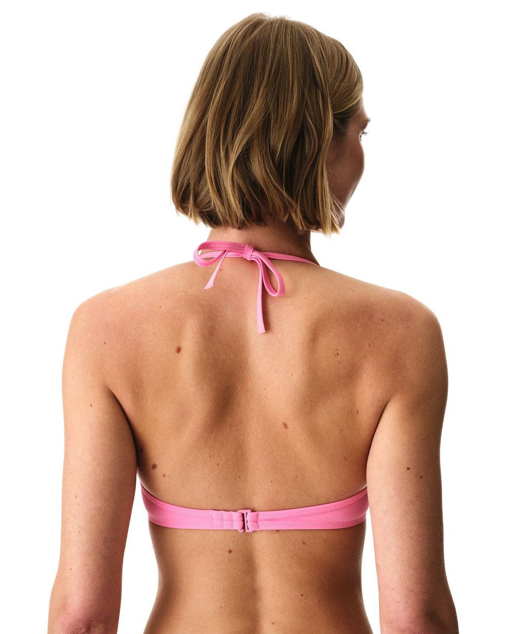 Penti Pink Solid Halter Underwire Bikini Top