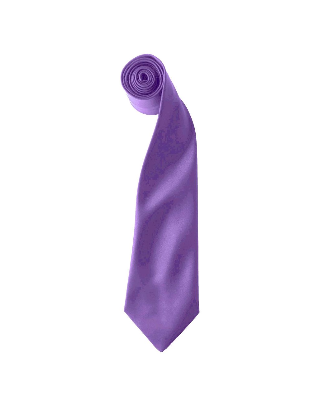 PREMIER Purple Colours Satin Clip Tie (Pack Of 2) (Rich) for men