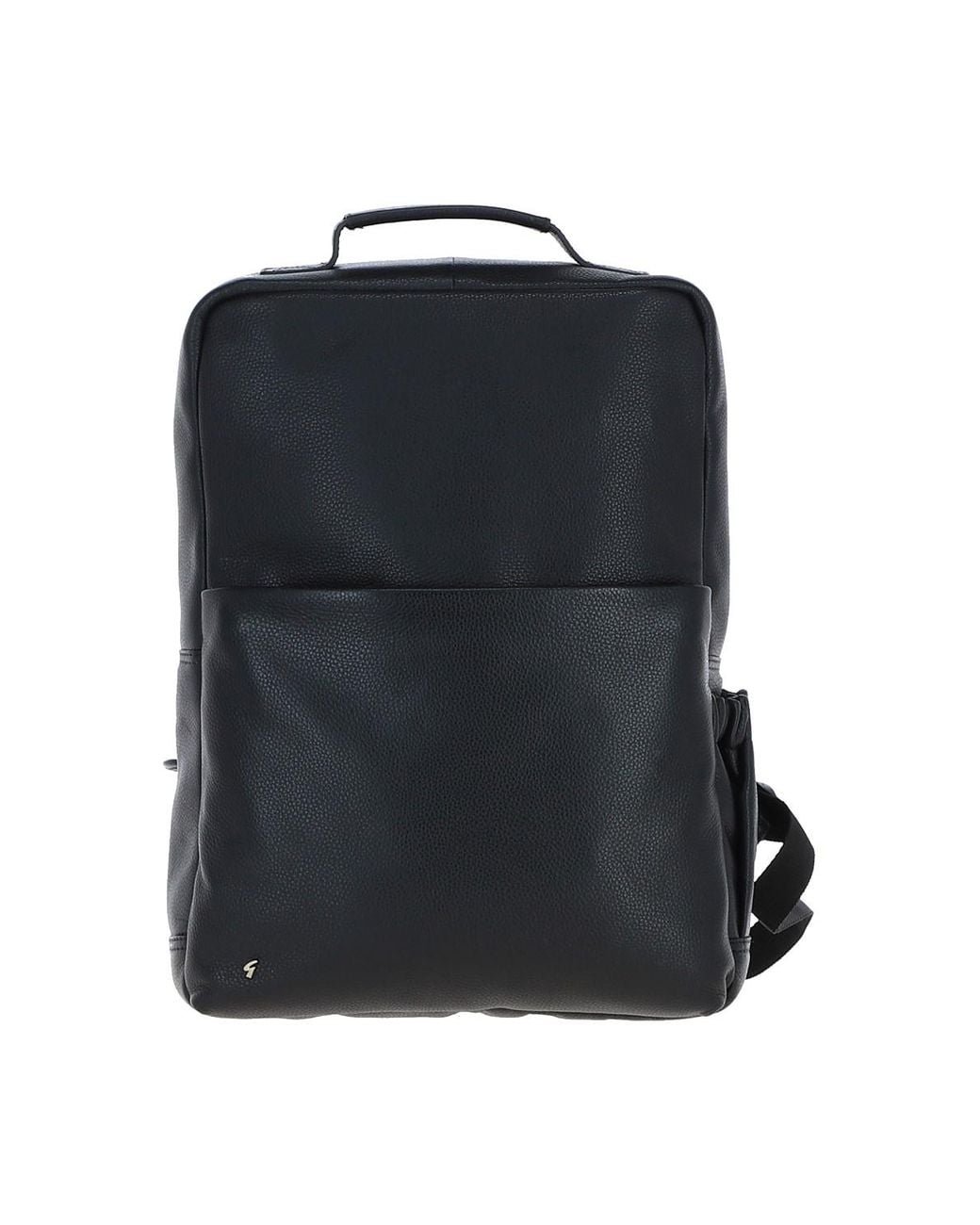 Gabicci Black Real Leather Backpack for men