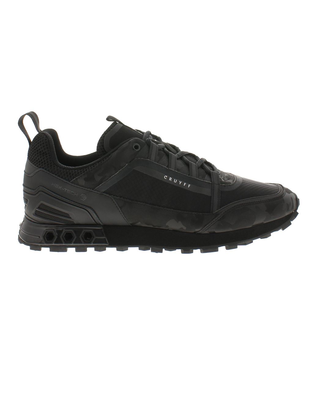 Cruyff Black Trainers Spectra Lace Up Camo for men