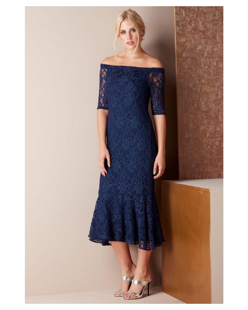 Roman blue shop lace dress