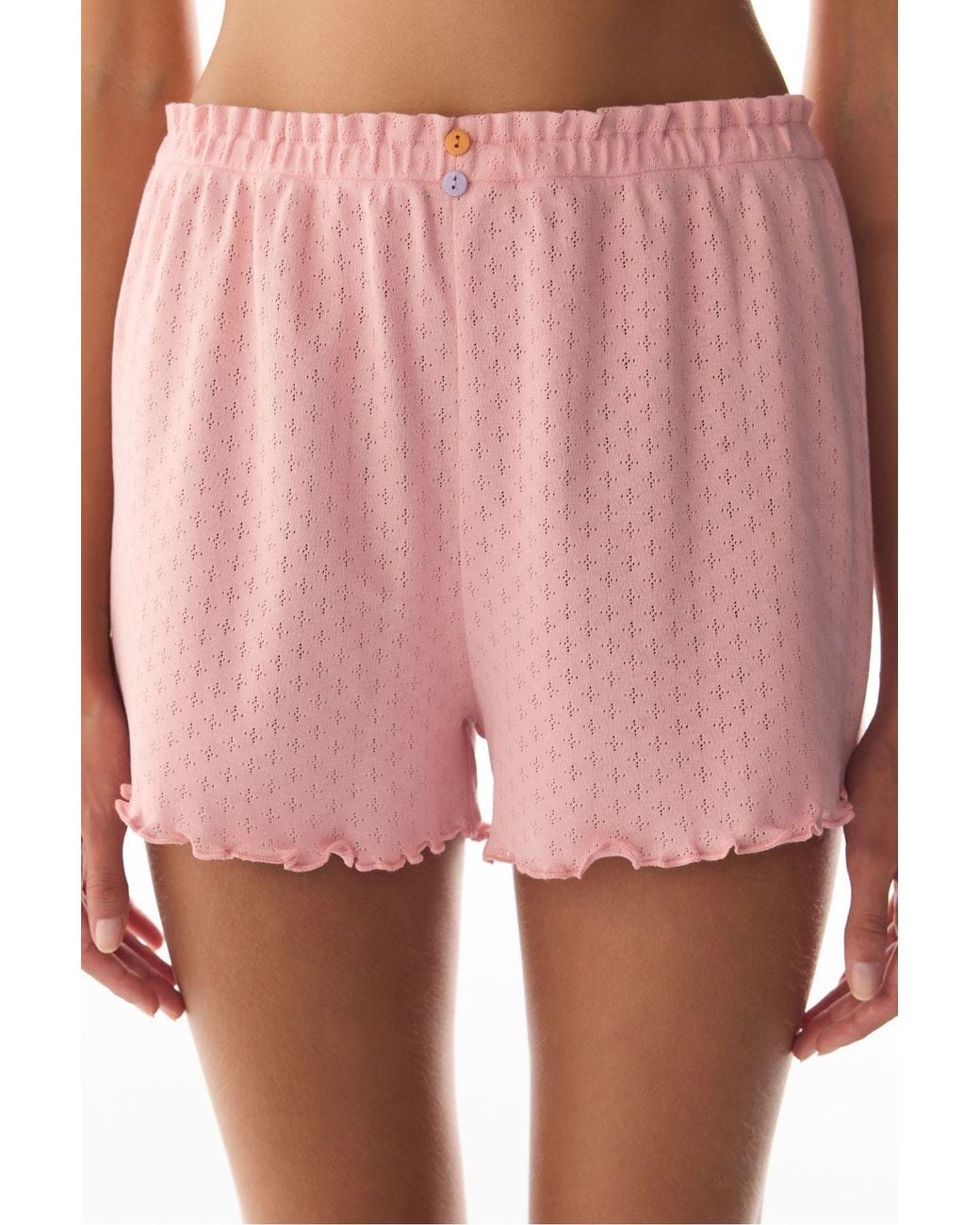 Penti Pink E Sleep Mode Pointel Shorts Pajama Bottoms