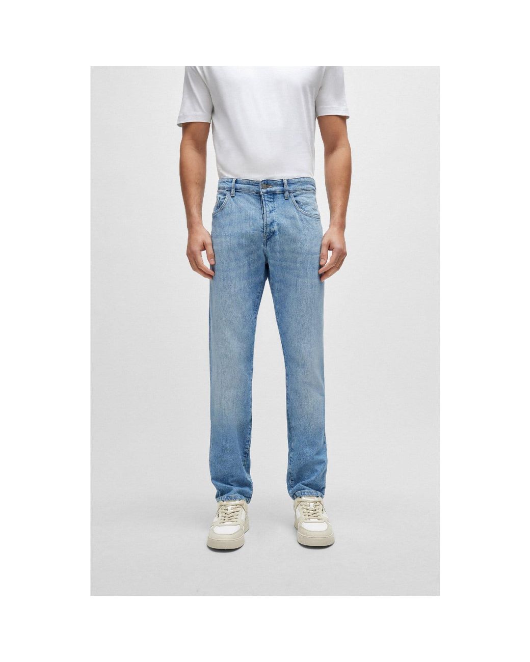 Boss Blue Delaware3-1-Bf Slim-Fit Jeans for men