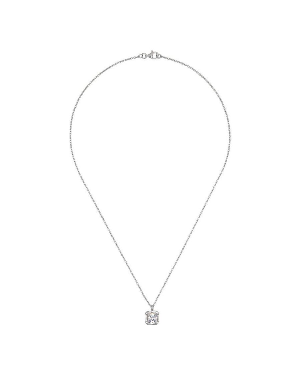 Orphelia Metallic 925 Sterling Chain With Pendant