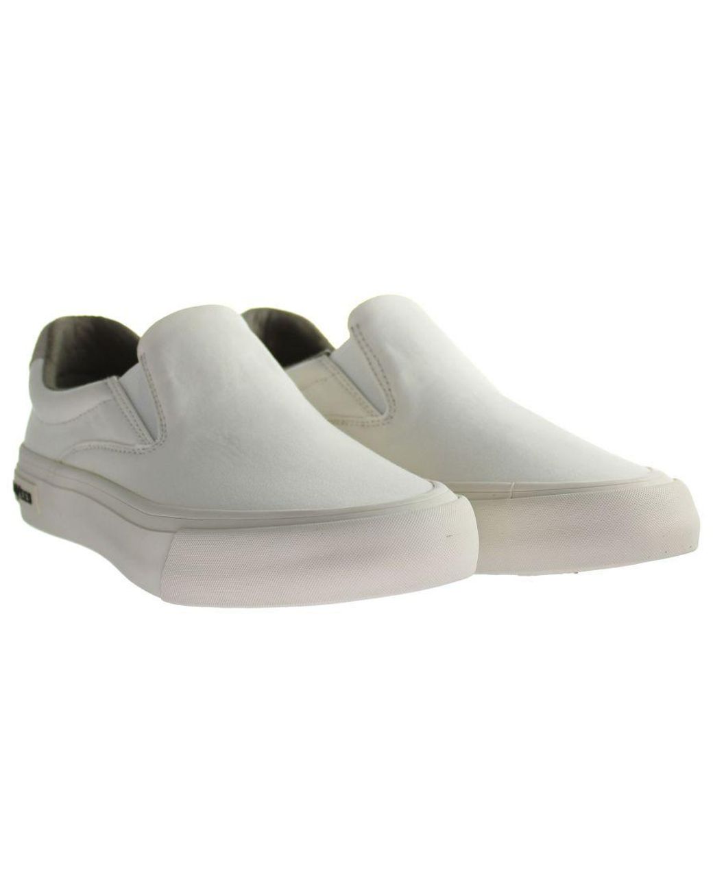 Seavees White Hawthrone Slip On Standard Bleach Poplin Twill Off Shoes