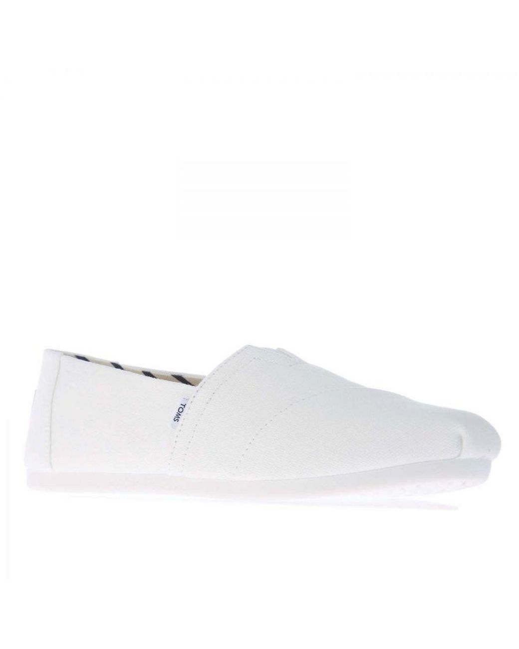 TOMS White Recycled Cotton Alpargata Espadrille Pumps