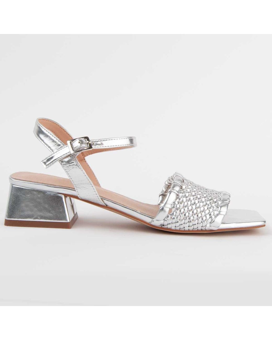 Montevita White Heeled Sandal Trea