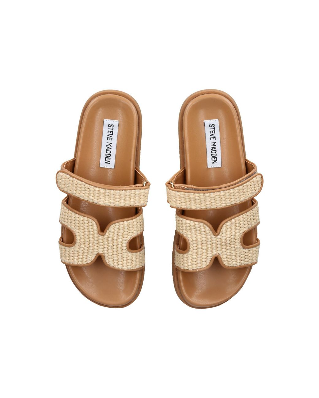 Steve Madden Natural Missile Raffia Sandals