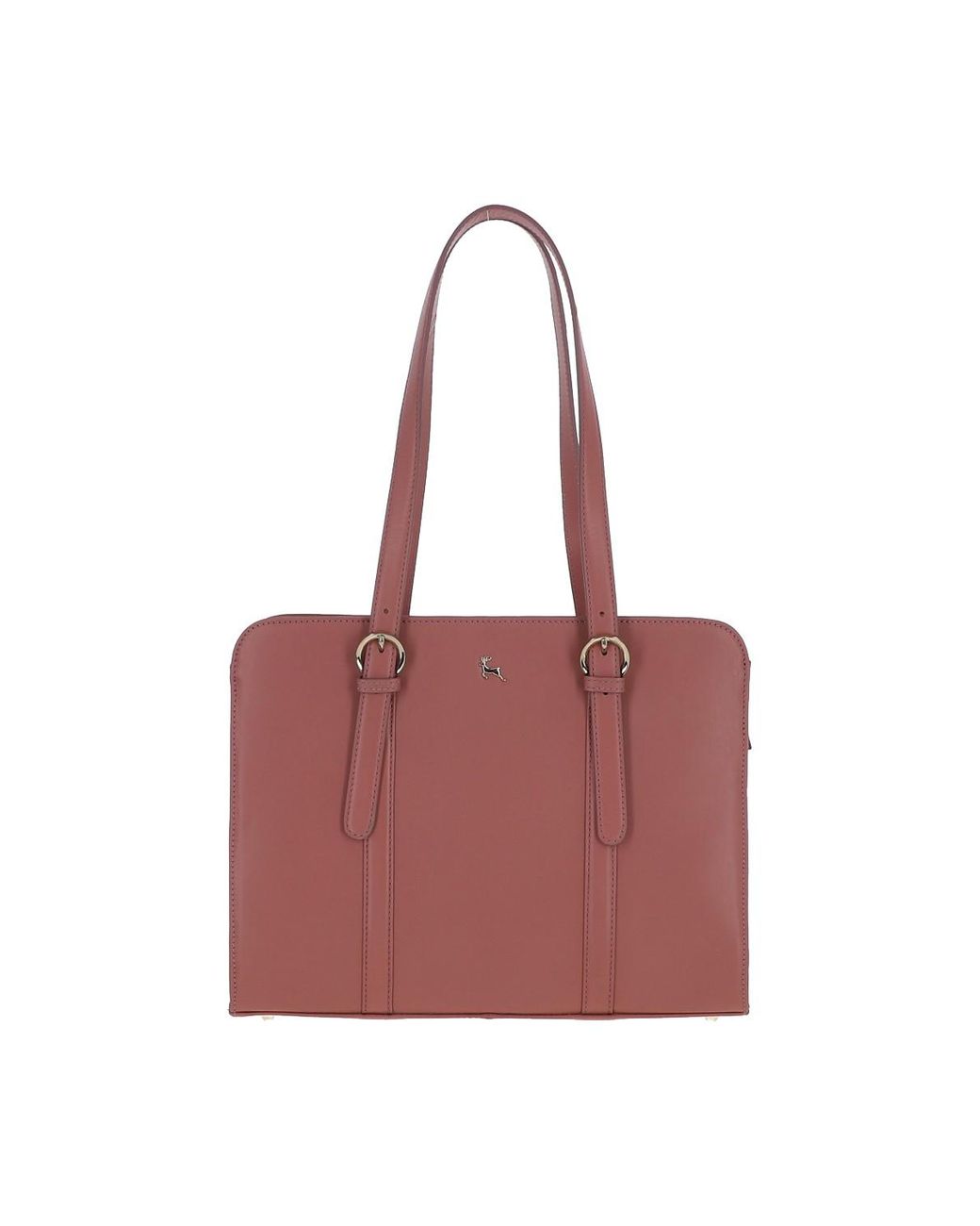 Ashwood Leather Red 'Alonza' Zip Top Handbag