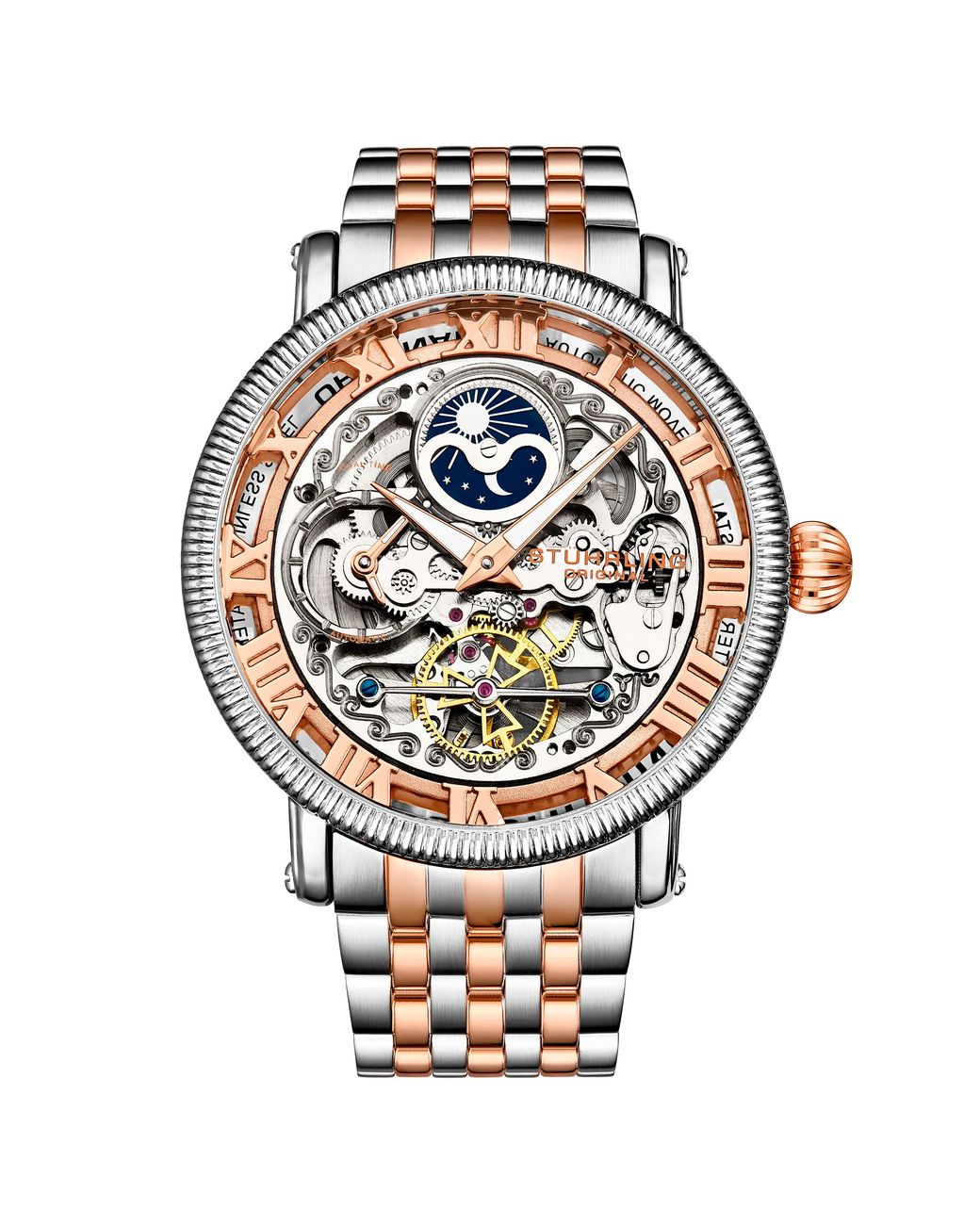 Stuhrling Metallic And Special Reserve Automatic 48Mm Skeleton for men