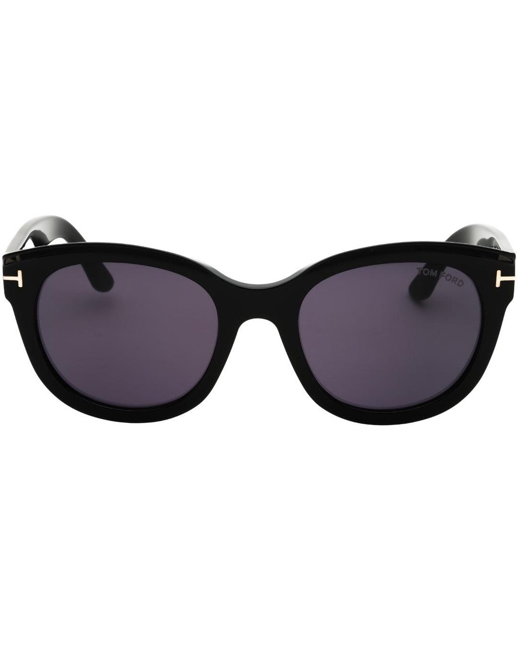 Tom Ford Blue Shiny Frame Smoke Lens Sunglasses