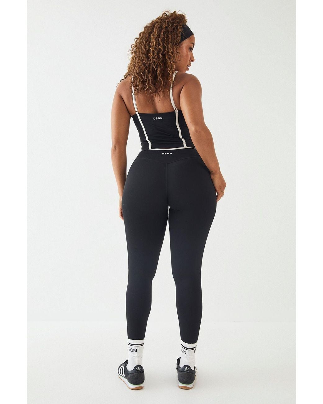 DSGN Studio Blue Sculpt Contrast Waistband Legging