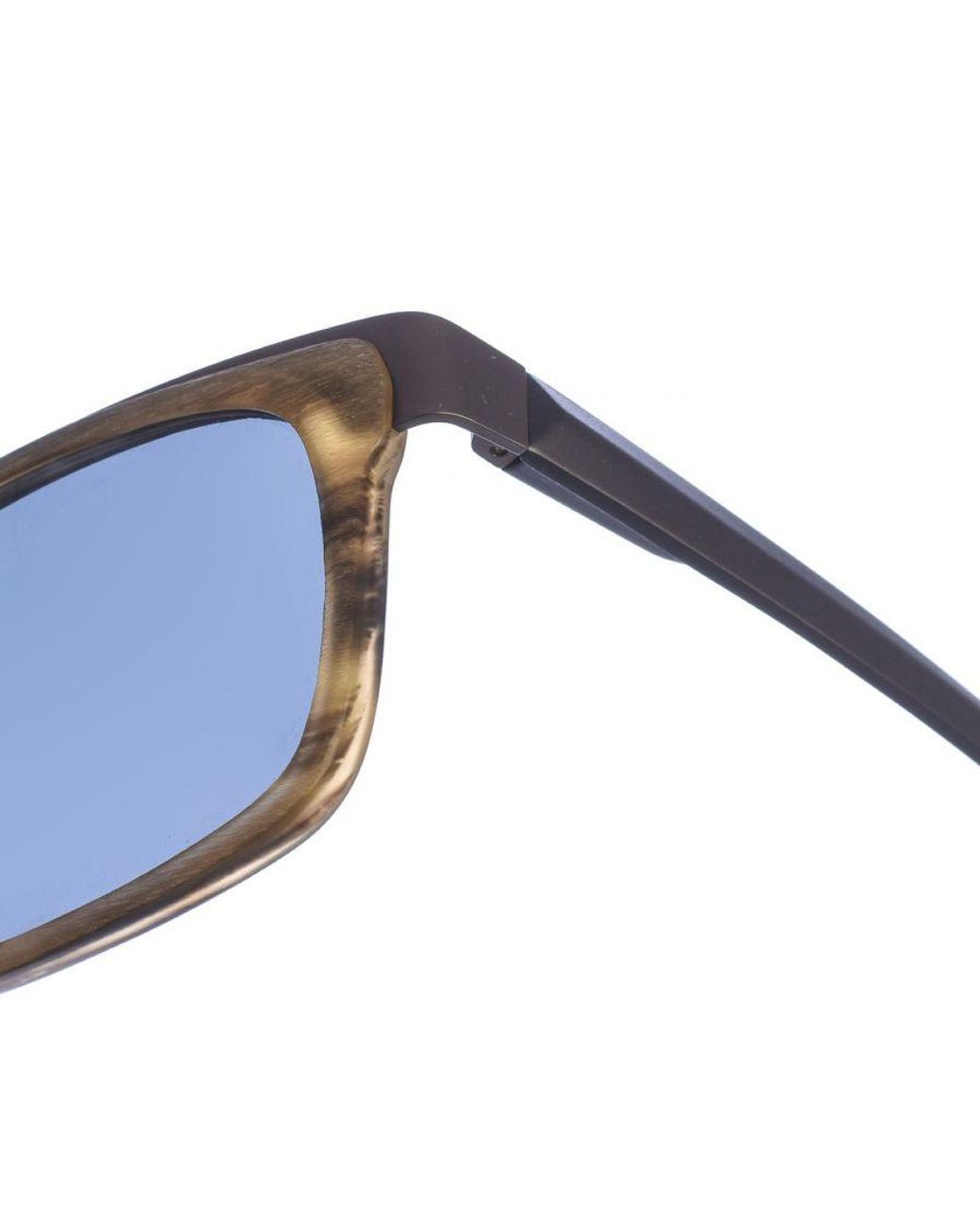 Zen Blue Z408 Square Shape Acetate And Metal Sunglasses