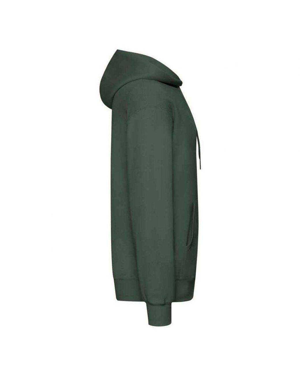 Fruit Of The Loom Green Adults Classic Hooded Sweatshirt (Bottle)