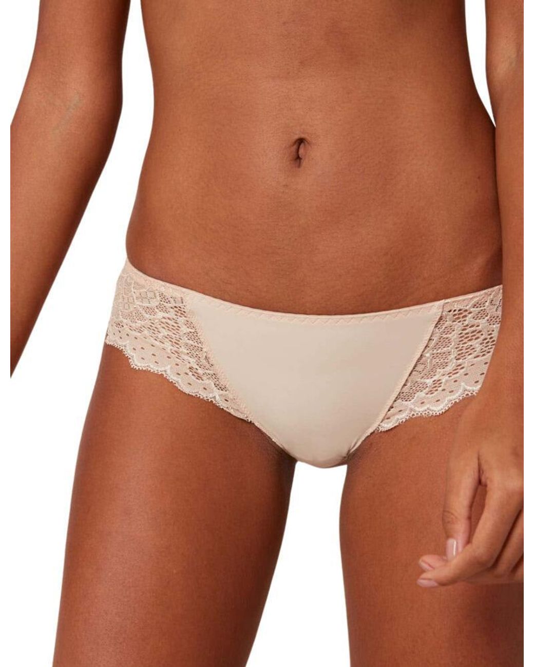 Simone Perele Brown 12A710 Caresse Tanga