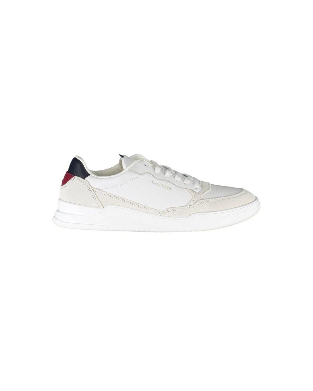 Tommy Hilfiger White Leather Men Sneaker for men