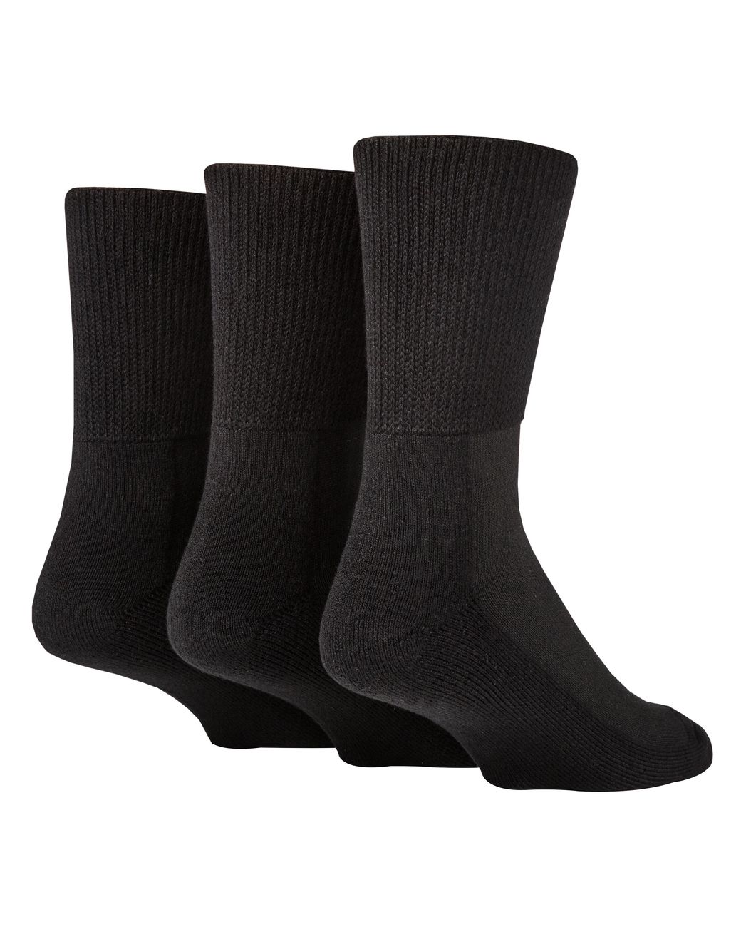 IOMI Black Extra Wide Bamboo Socks For Diabetics By for men