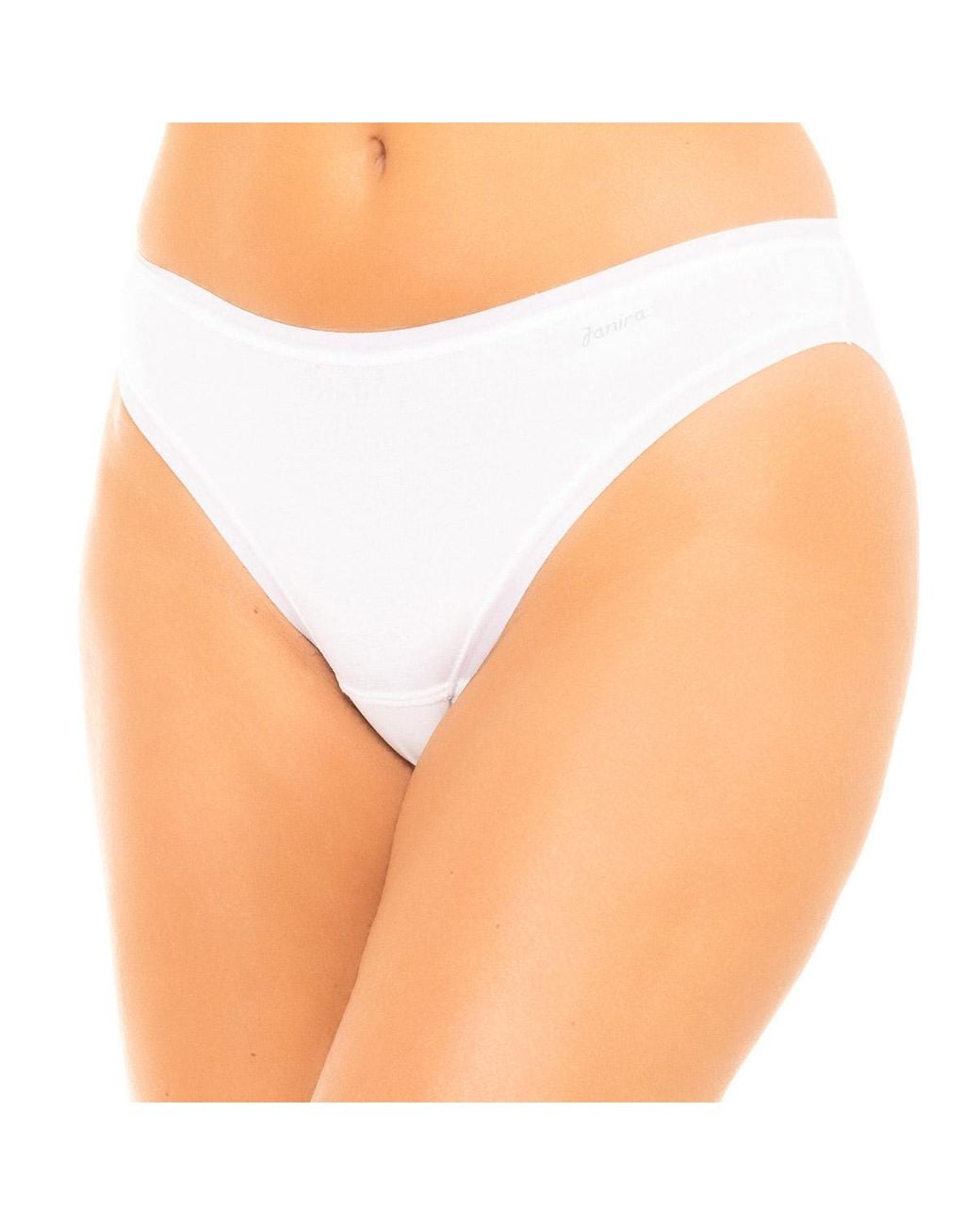 Janira White Invisible Panties With Soft And Elastic Fabric 1031860