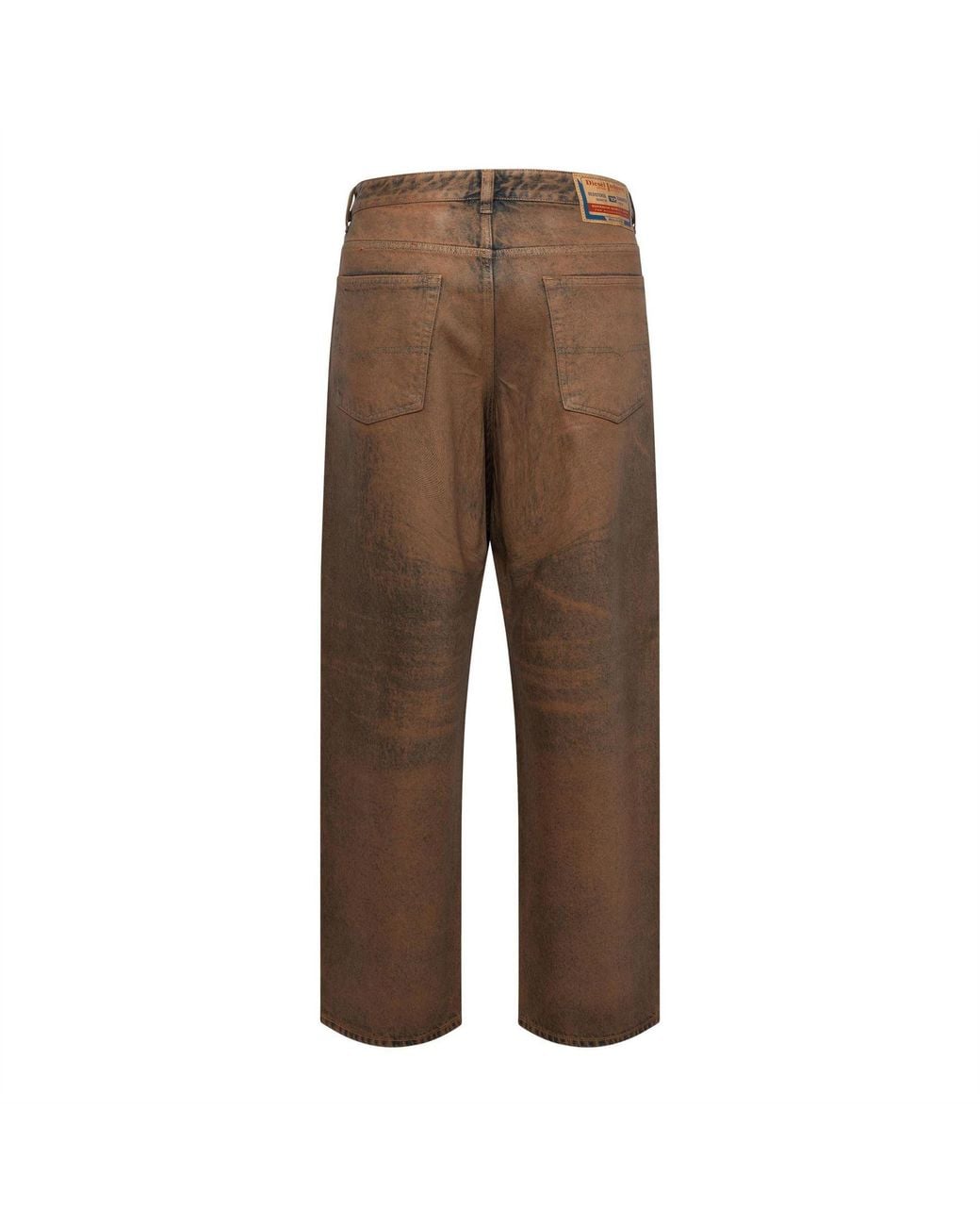 DIESEL Brown 2001 D Macro Wide Leg Jeans for men